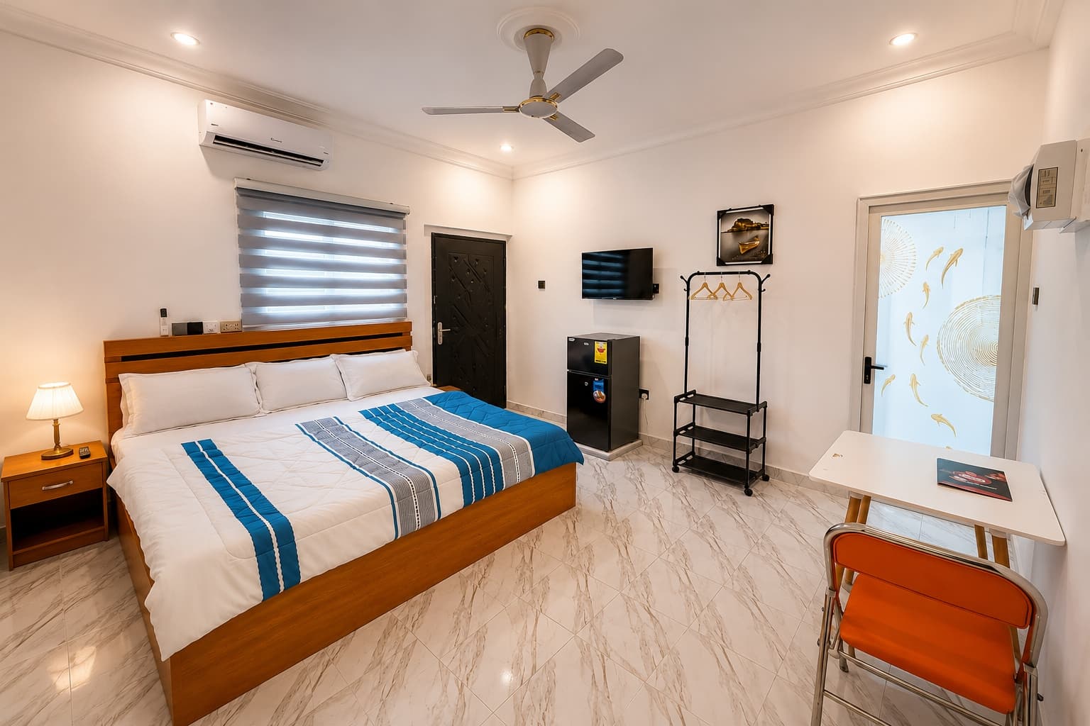Standard Room at SEDVIS HOTEL with refined bedding and warm lighting