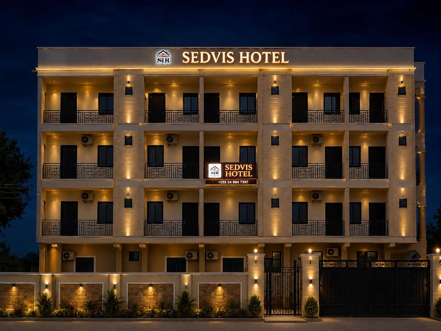 Deluxe Room at SEDVIS HOTEL with spacious seating and elegant finishes